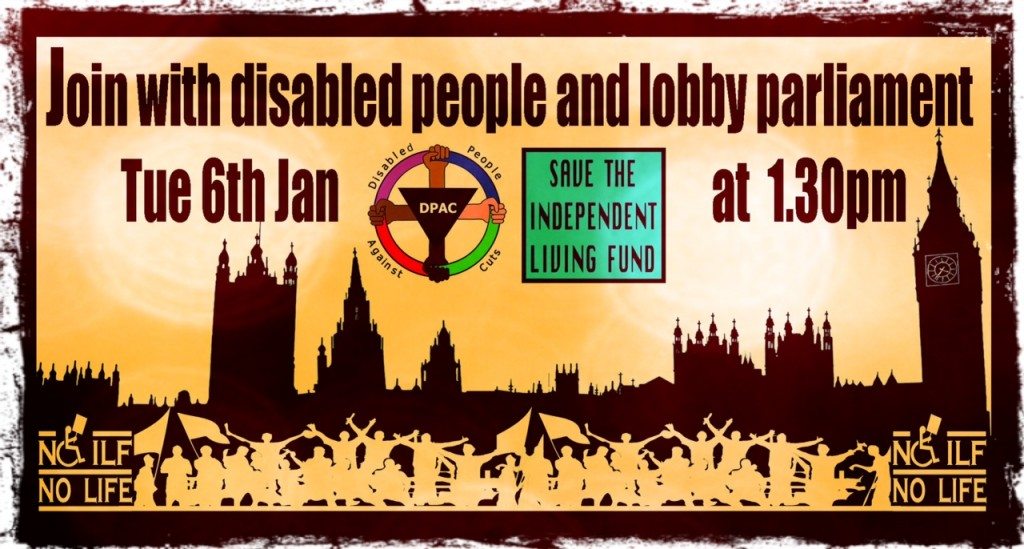 Join the DPAC Lobby of Parliament 6th Jan 1.30pm