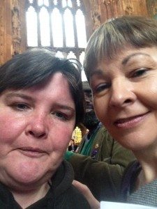 Paula Peters and Caroline Lucas selfie - Photo by Paula Peters
