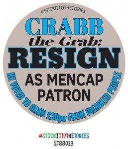 Crabb the grab resign as mencap Patron