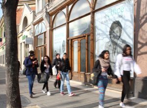 People walking in front of the Resource for London building