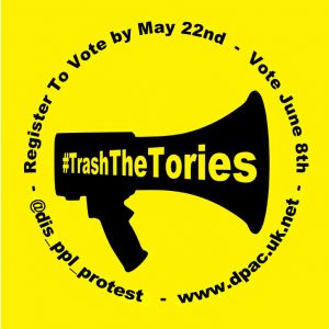 Trash the Tories Sticker