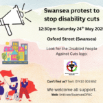 Swansea protest - stop disability